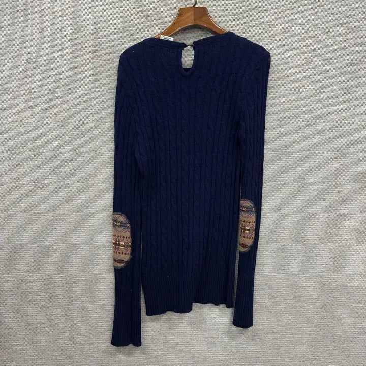 [SOLD OUT] 후아유 암패치 울 꽈배기 니트 S M11814