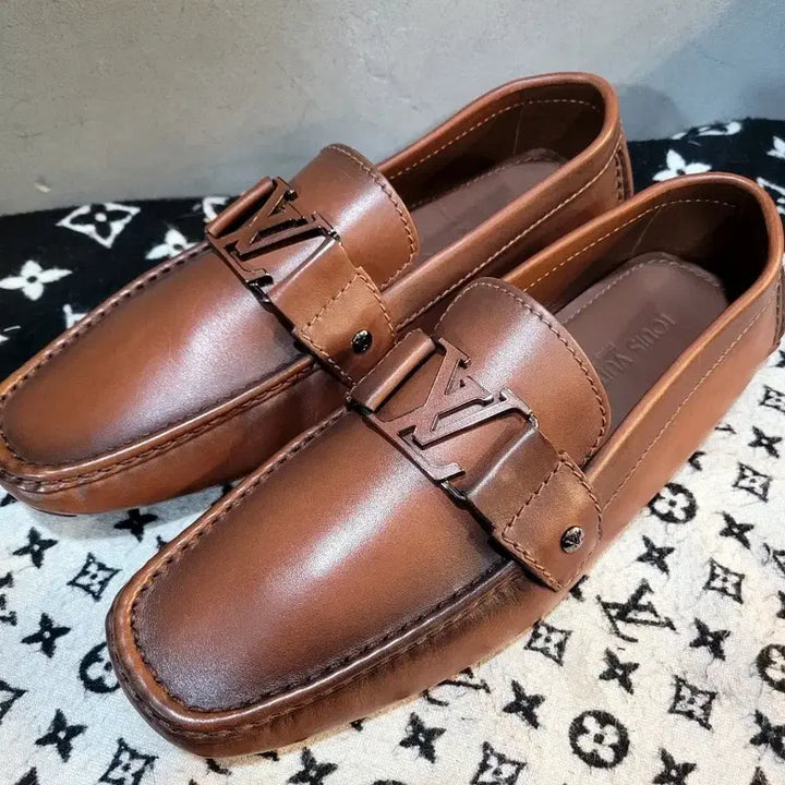 [BUNJANG] Louis Vuitton Monte Carlo Leather Driving Shoes / (새상품) 정품 루이비통 몬테카를로 플랫 가죽 모카신 드라이빙슈즈