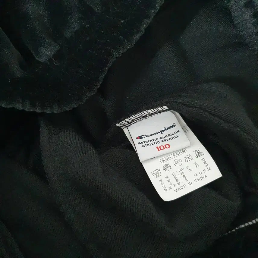 [BUNJANG] Champion Velvet Tracksuit Set Black / 세일)No.26021202 챔피온 벨벳 트레이닝복 세트 블랙