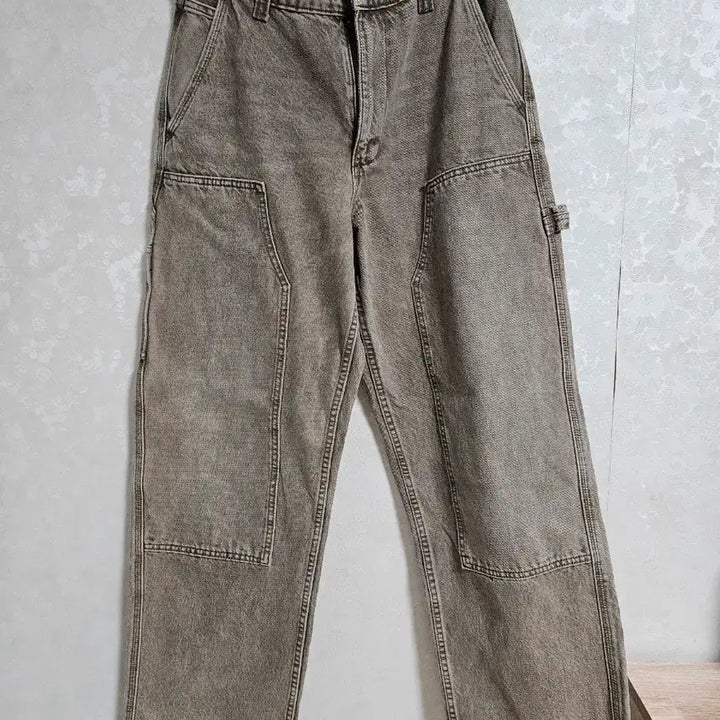 [BUNJANG] Zara Washed Carpenter Pocket Pants Brown / [29] 자라 워시드 카펜터 포켓 팬츠 브라운