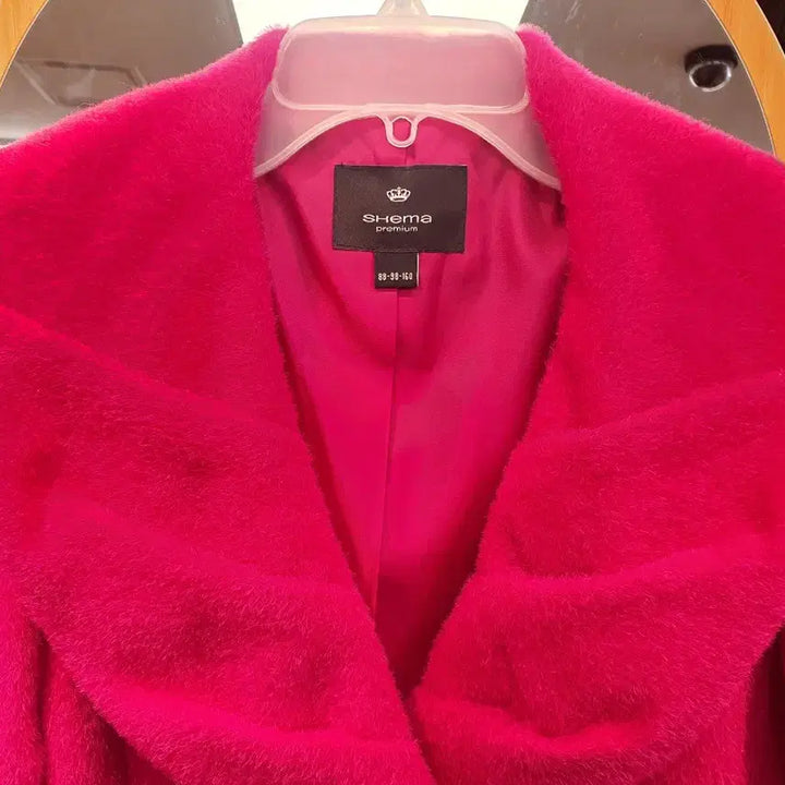 [BUNJANG] Shema Premium Wool Angora Jacket - Hot Pink - Size 66 / (앙고라40%) 쉐마 프리미엄 울 앙고라 자켓 / 핫핑크 / 66