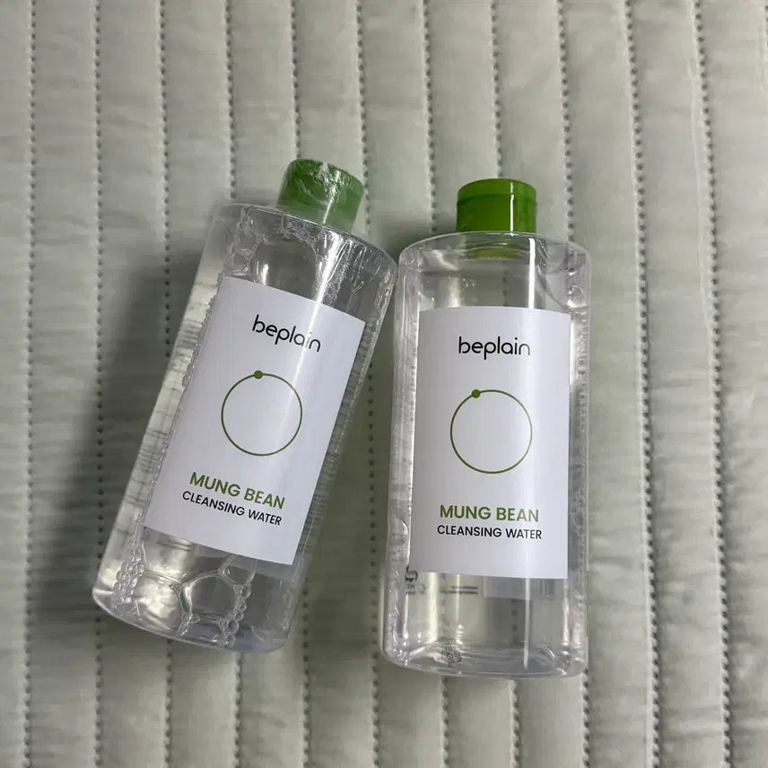 [BUNJANG] Beplain Mung Bean Cleansing Water Bundle / 비플레인 녹두 클렌징워터 400ml 2개 일괄