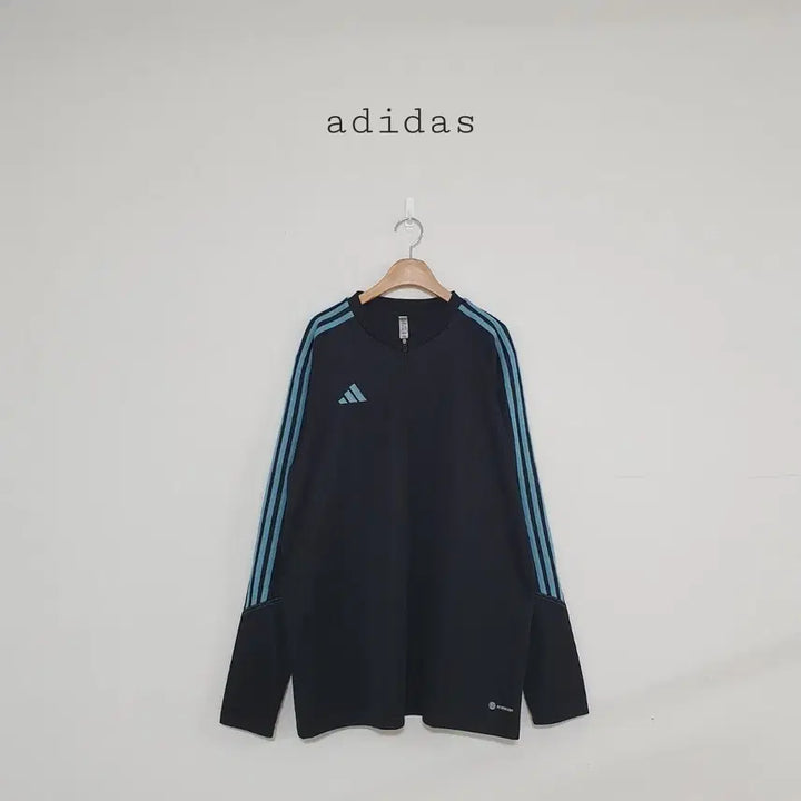 [BUNJANG] Adidas Tri-Stripe Half-Zip Pullover Jersey / 세일)No.26021206 아디다스 삼선 하프집업 져지 반집업맨투맨