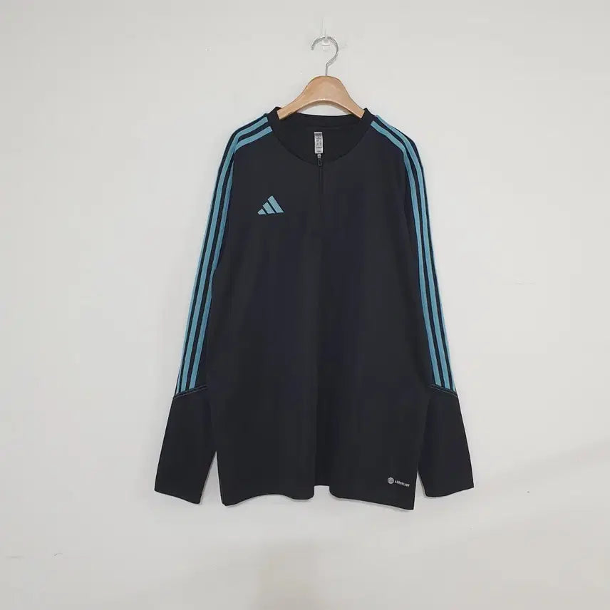 [BUNJANG] Adidas Tri-Stripe Half-Zip Pullover Jersey / 세일)No.26021206 아디다스 삼선 하프집업 져지 반집업맨투맨