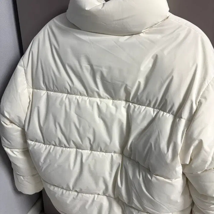 [BUNJANG] Who.A.U Reversible Ivory Puffer Short Padding (Size S) / 후아유 리버시블 양면 아이보리 푸퍼 숏패딩 S