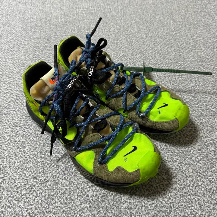 [BUNJANG] Nike Off-White Zoom Terra Kiger Green Sneakers / 나이키 오프화이트 줌 테라 카이거 그린 240