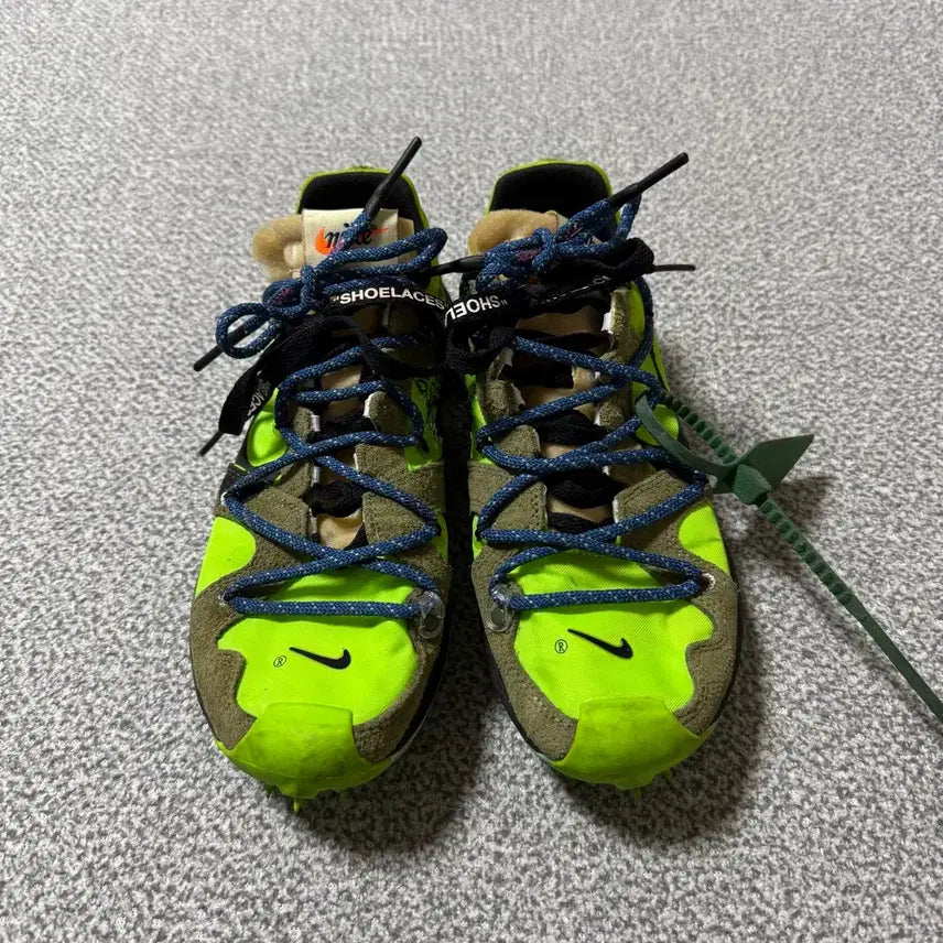 [BUNJANG] Nike Off-White Zoom Terra Kiger Green Sneakers / 나이키 오프화이트 줌 테라 카이거 그린 240
