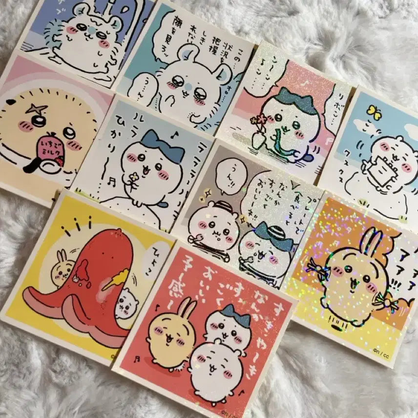 [BUNJANG] Munjakgwi Chiikawa Sticker Bundle Set / 먼작귀 치이카와 씰스티커 10장 일괄