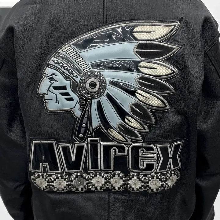 [BUNJANG] Avirex Leather Jacket / 아비렉스 레더 자켓