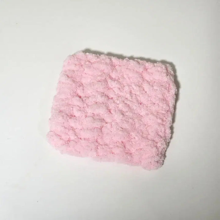 [BUNJANG] Pink Yarn Knitted Teacoster / 분홍 핑크 털실 뜨개 티코스터 컵받침 룩업 방석