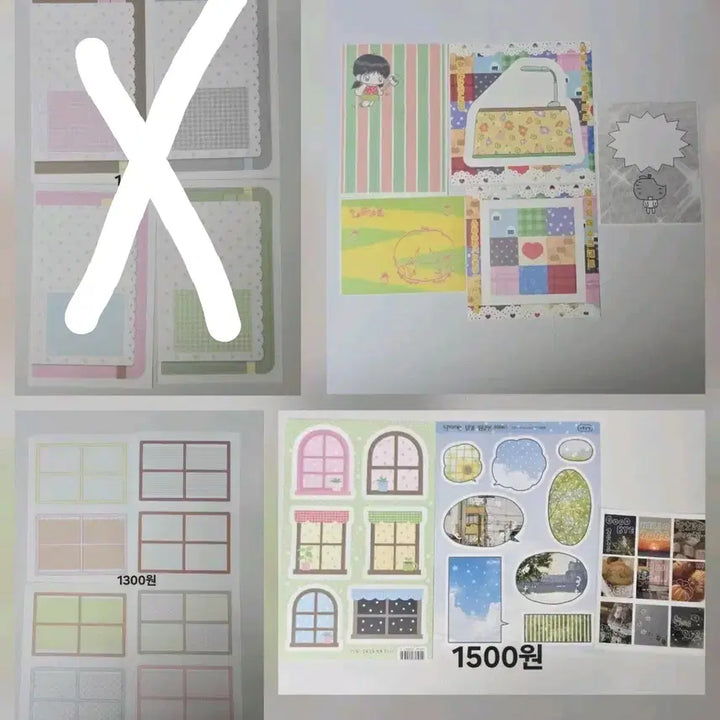 [BUNJANG] Mojo Paper Item Bundle Set / 모조지띵 양도 판매 소분(단팥 평화조각 서티 말랑콩 김헹푸 콩젤리 등)