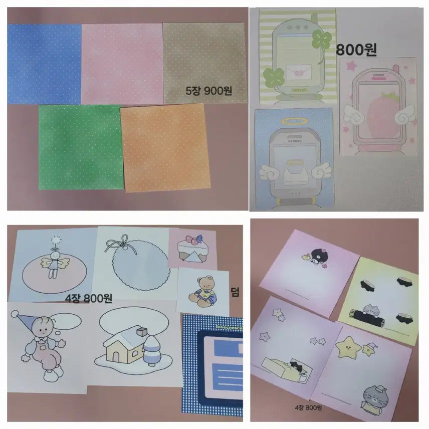 [BUNJANG] Mojo Paper Deco Stickers Bundle / 모조지띵 양도 판매 소분(도리 데코보코 제리 누리다 포랑 야옹피쓰  등)