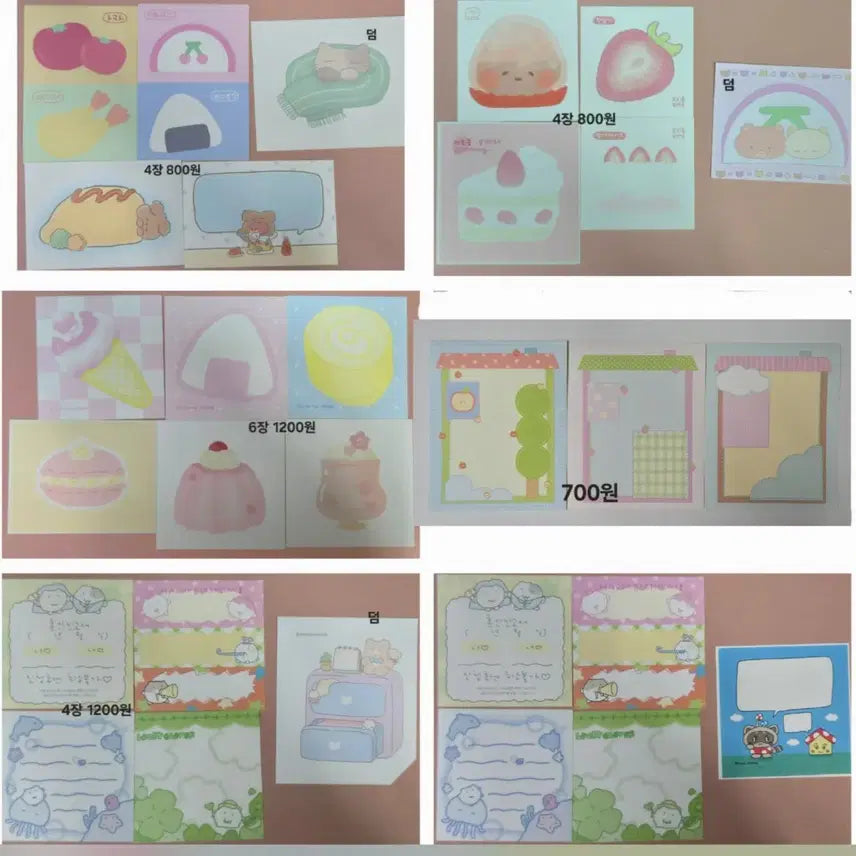 [BUNJANG] Mojo Paper Deco Stickers Bundle / 모조지띵 양도 판매 소분(도리 데코보코 제리 누리다 포랑 야옹피쓰  등)