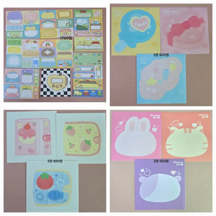 [BUNJANG] Mojo Paper Deco Stickers Bundle / 모조지띵 양도 판매 소분(도리 데코보코 제리 누리다 포랑 야옹피쓰  등)