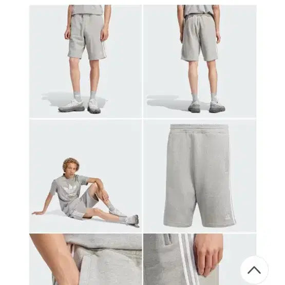 [BUNJANG] Adidas 3-Stripes Shorts Gray (Size M) / [새상품] 아디다스 3스트라이프 쇼츠 반바지 M 사이즈 그레이