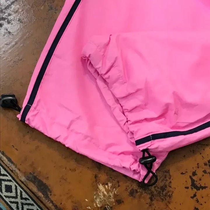 [BUNJANG] Vintage Pink Nylon Bounding Jogger Pants / VTG 빈티지 핑크 나일론 밴딩 조거 팬츠 허리 24 27 사이즈