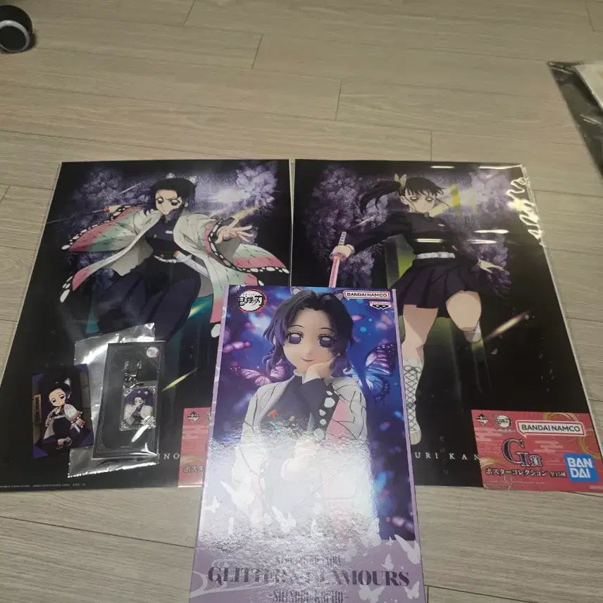 [BUNJANG] Demon Slayer Shinobu Kocho Figure Set / 귀멸의 칼날 코쵸 시노부 피규어+cgv키링+굿즈 세트