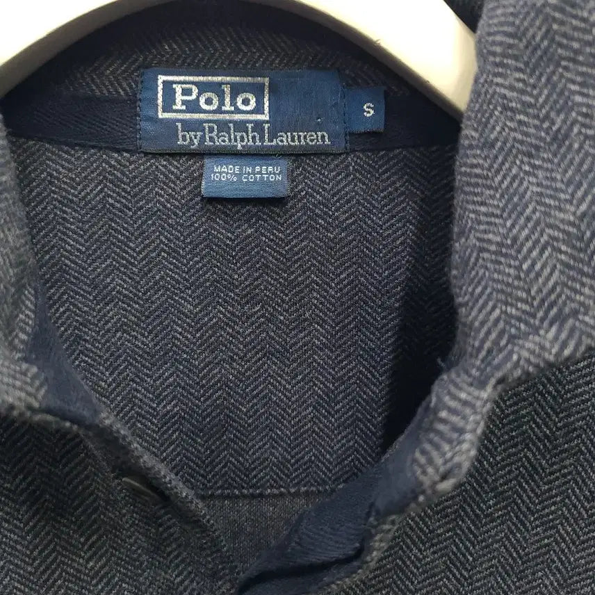 [BUNJANG] Vintage Herringbone Polo Shirt / 희귀 빈티지 헤링본 폴로카라티셔츠