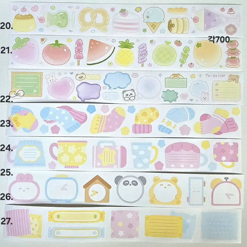 [BUNJANG] Kiss Cut Stickers Bundle Set / 키스컷 200종 소분띵 판매(쭈쭈해 모이또이 훈찌 핑루 제리 단팥 등)