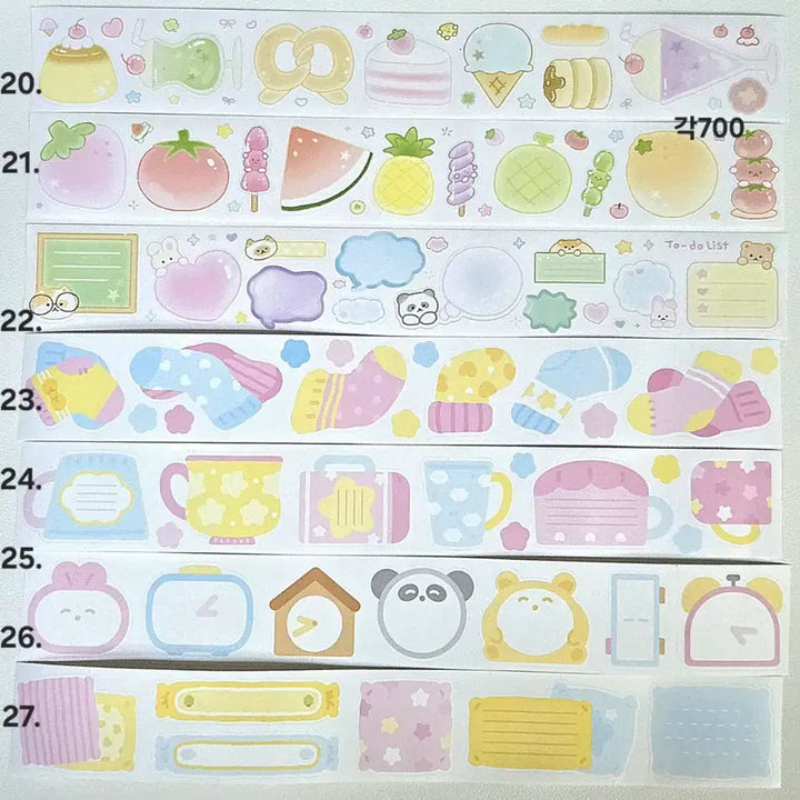 [BUNJANG] Kiss Cut Stickers Bundle Set / 키스컷 200종 소분띵 판매(쭈쭈해 모이또이 훈찌 핑루 제리 단팥 등)