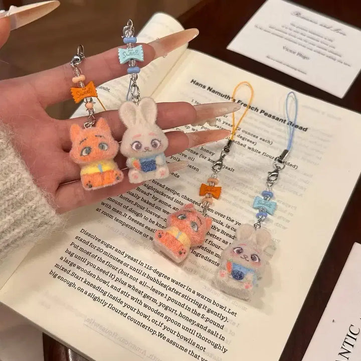 [BUNJANG] Zootopia Nick/Judy Character Keyring / 주토피아 닉/주디 캐릭터 키링 스트랩