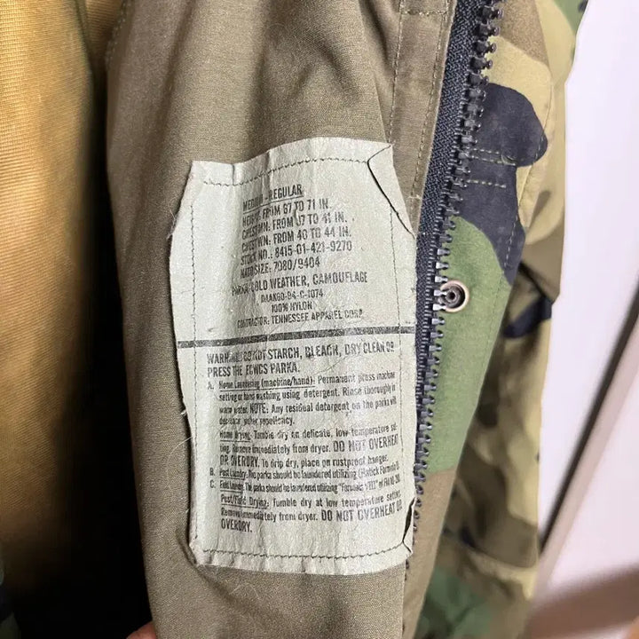 [BUNJANG] US Military ECWCS Woodland Jacket / M/R) 90s 미군 ECWCS 우드랜드 자켓