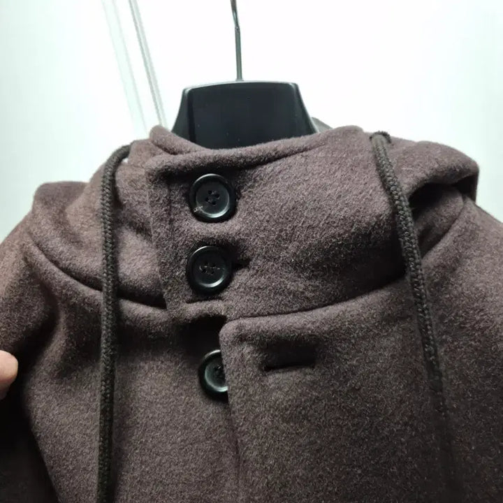[BUNJANG] Hubs Hooded Coat Brown / 후브스 후드코트 브라운