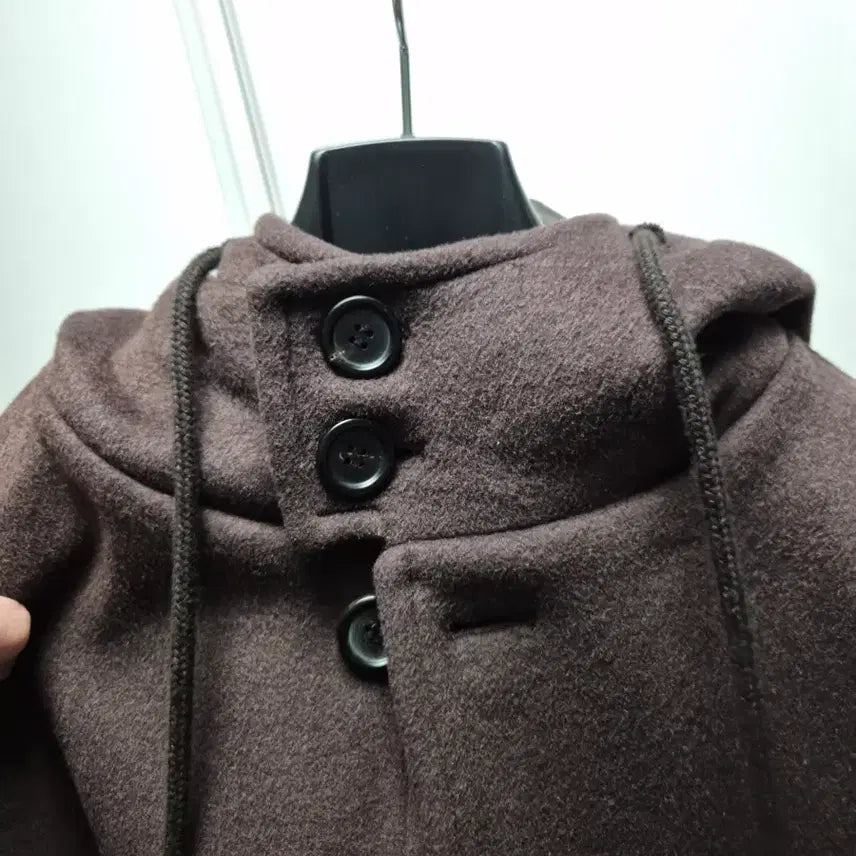 [BUNJANG] Hubs Hooded Coat Brown / 후브스 후드코트 브라운