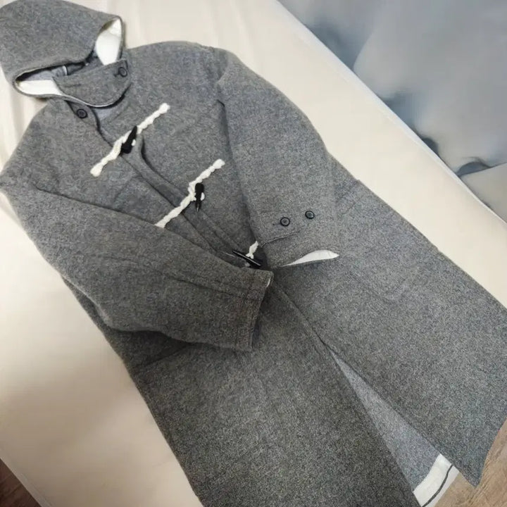 [BUNJANG] Cour Oversized Alpaca Blend Duffle Coat M Dark Gray Melange / 쿠어 오버사이즈 알파카 블렌드 더플코트 M 다크그레이멜란지