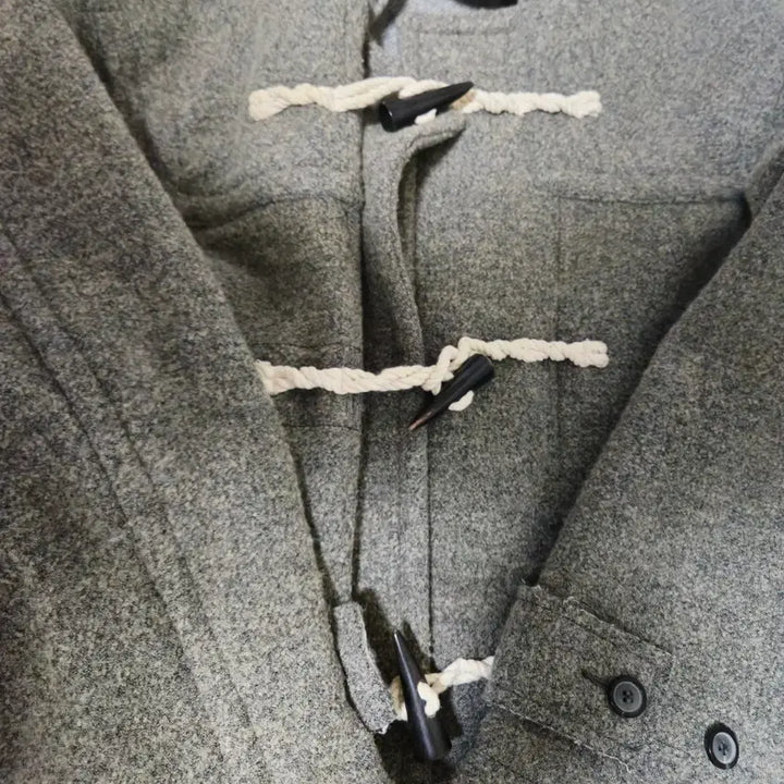 [BUNJANG] Cour Oversized Alpaca Blend Duffle Coat M Dark Gray Melange / 쿠어 오버사이즈 알파카 블렌드 더플코트 M 다크그레이멜란지