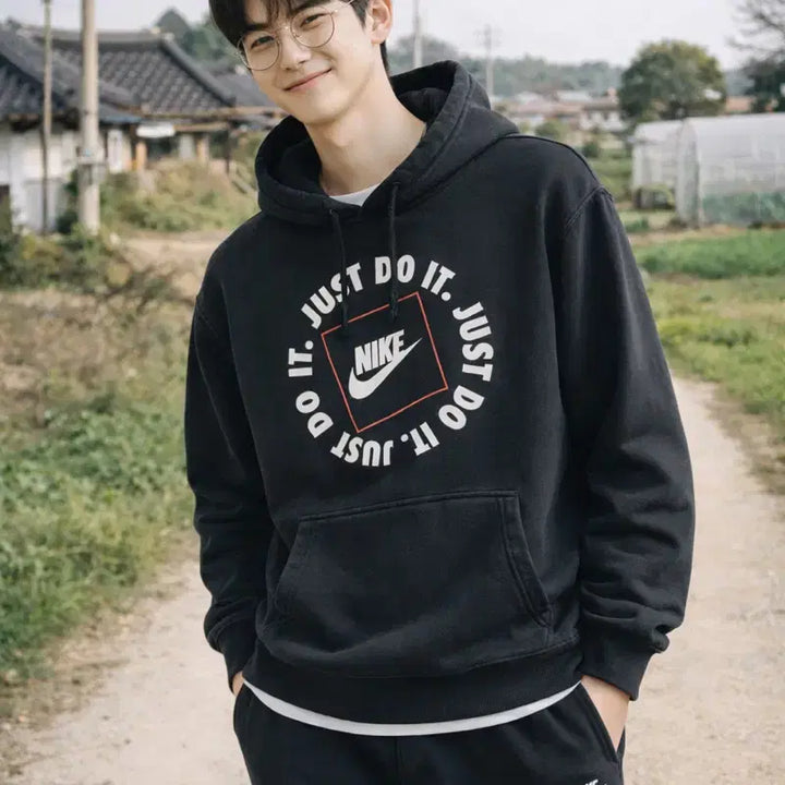 [BUNJANG] Nike JDI Fleece Hoodie (DN4443-010) / [남자-105]나이키 JDI 플리스 후드티
