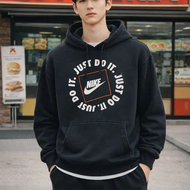 [BUNJANG] Nike JDI Fleece Hoodie (DN4443-010) / [남자-105]나이키 JDI 플리스 후드티