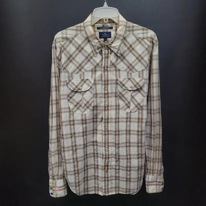 [BUNJANG] R.NEWBOLD Paul Smith Embroidered Logo Western Check Shirt XL / R.NEWBOLD 알뉴볼드 폴스미스 자수로고 웨스턴 체크 셔츠