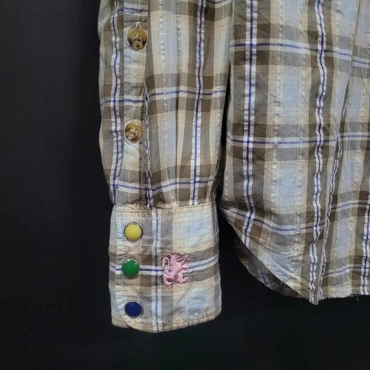 [BUNJANG] R.NEWBOLD Paul Smith Embroidered Logo Western Check Shirt XL / R.NEWBOLD 알뉴볼드 폴스미스 자수로고 웨스턴 체크 셔츠