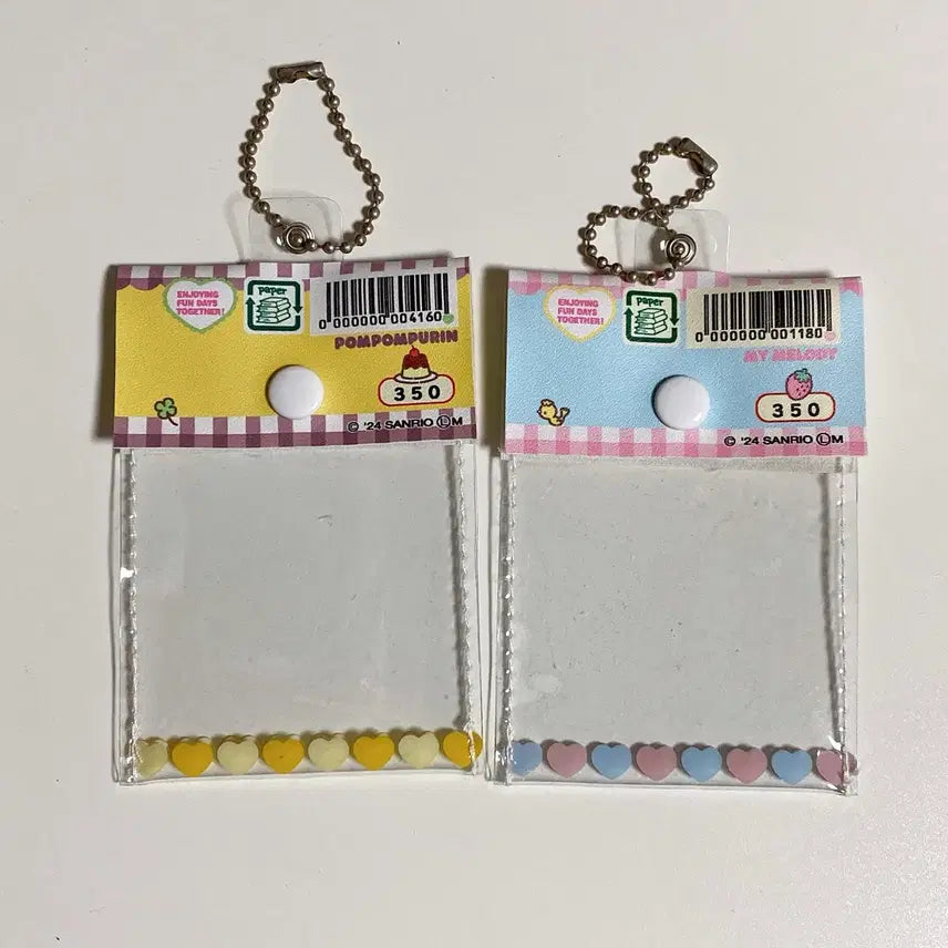 [BUNJANG] Sanrio Pompompurin and My Melody Mini Item Pouch Set / 산리오 가챠 PKG풍 미니 소품 파우치 폼폼푸린 마이멜로디