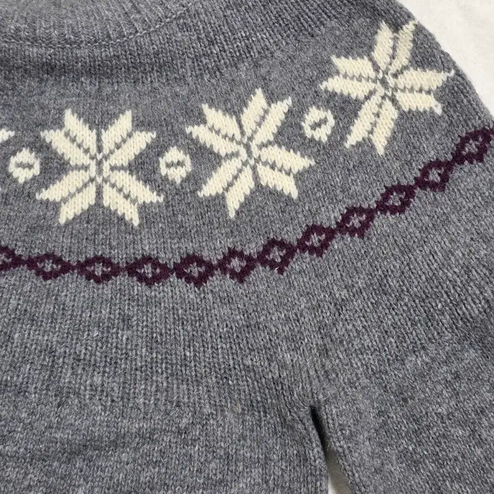 [BUNJANG] Lee Nordic Snowflake Knit Sweater / Lee 리 노르딕 눈꽃 니트