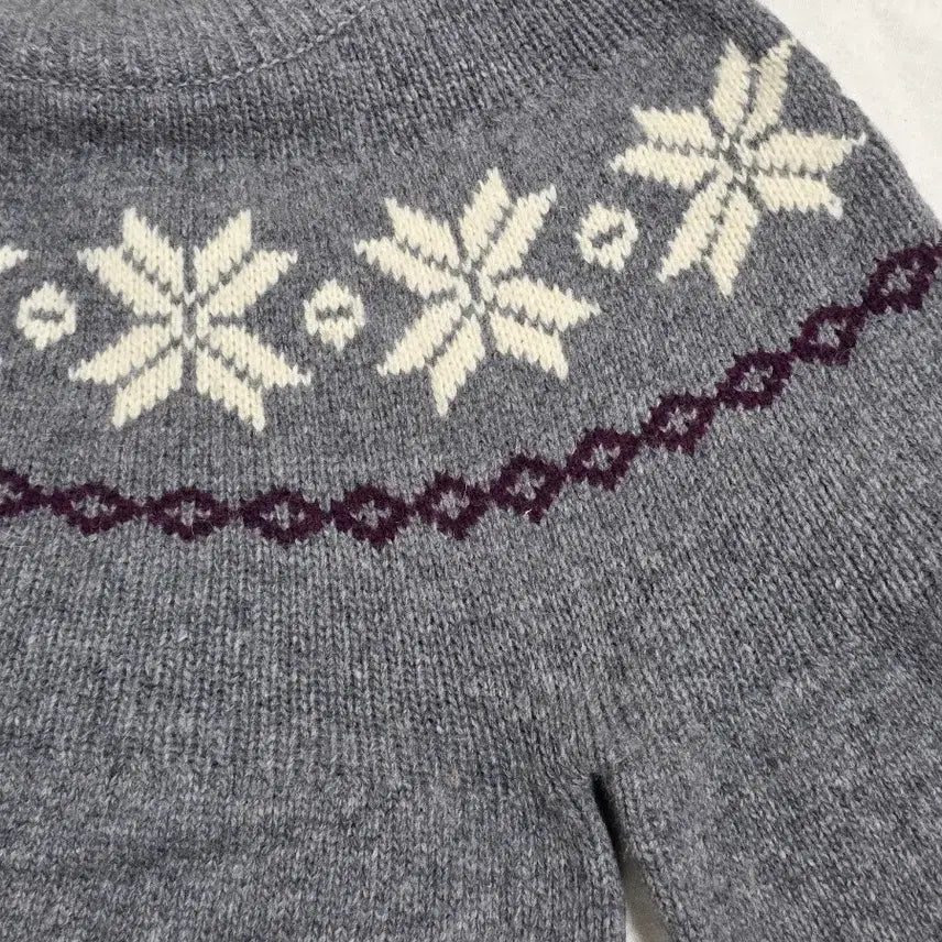 [BUNJANG] Lee Nordic Snowflake Knit Sweater / Lee 리 노르딕 눈꽃 니트