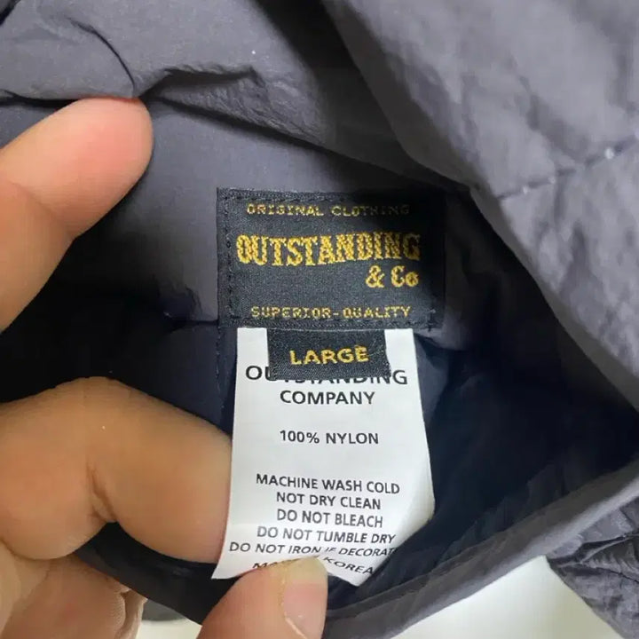 [BUNJANG] OUTSTANDING Reversible Quilted Jacket - Size L / [OUTSTANDING] 아웃스탠딩 리버시블 퀼팅 자켓 L사이즈