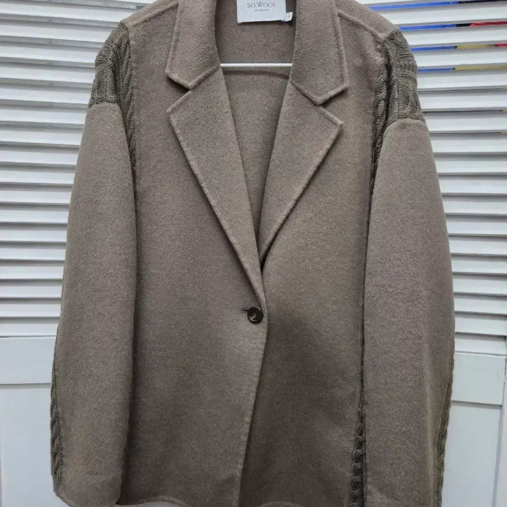 [BUNJANG] So wool Knit Panel Handmade Jacket / 쏘울 So wool 니트패널 핸드메이드 자켓