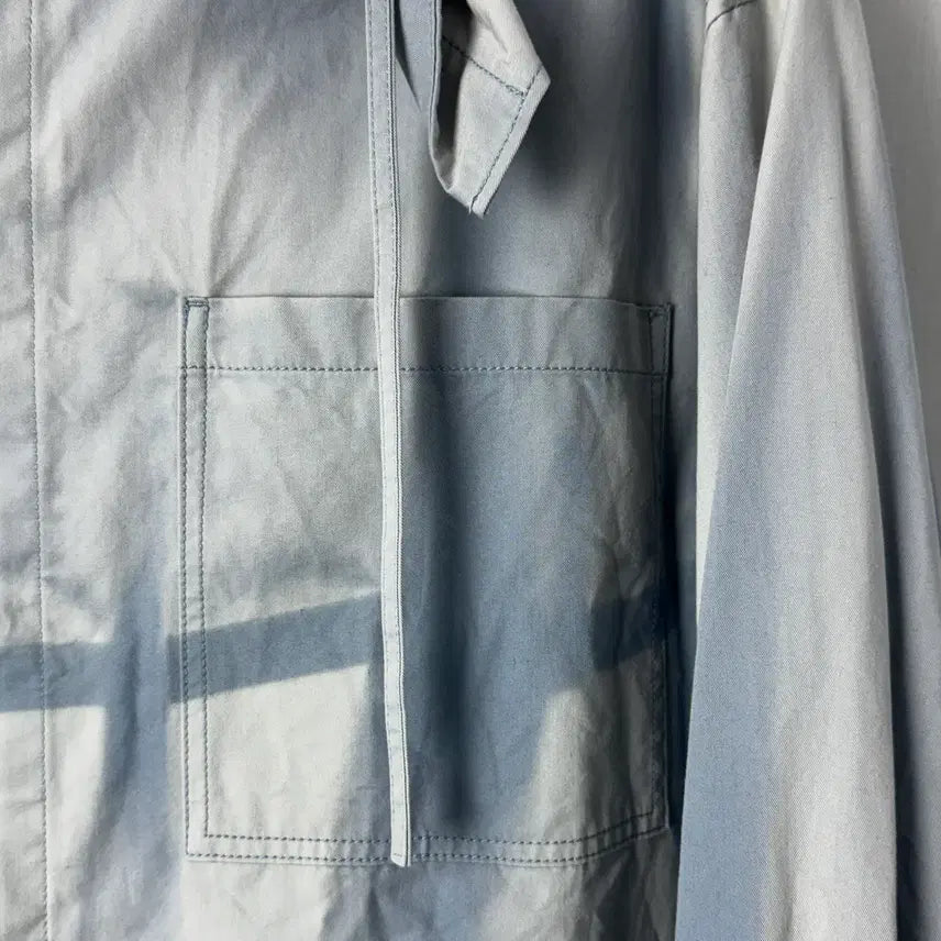 [BUNJANG] Jiyongkim Sun Bleach Hooded Shirt Jacket / 지용킴 jiyongkim 선블리치 후드 셔츠자켓