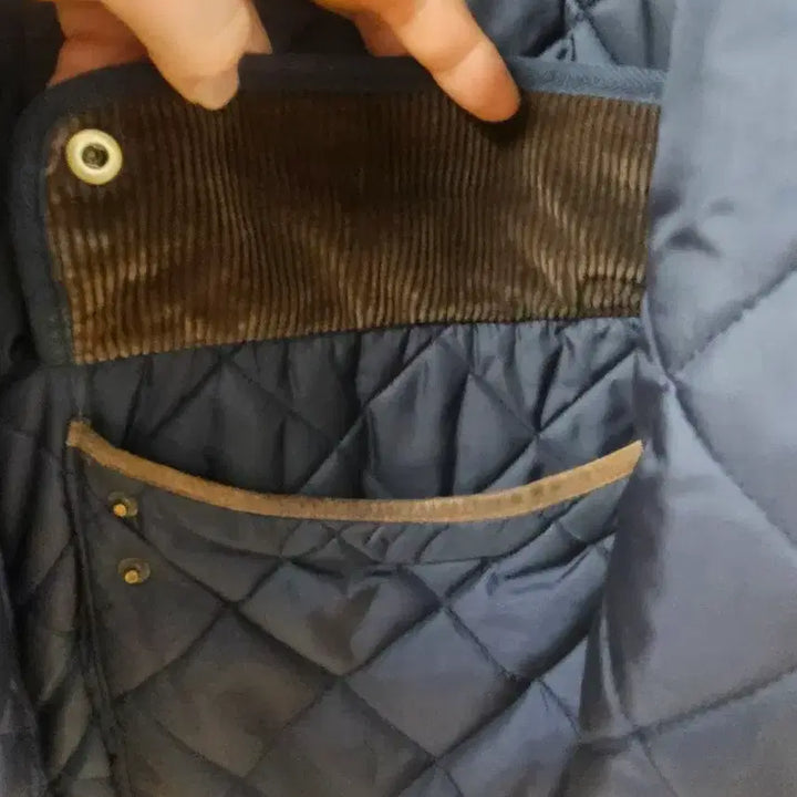 [BUNJANG] Polo Ralph Lauren Campton Quilted Jacket Suede Navy XL / [105]정품 폴로 랄프로렌 캠튼 퀼팅자켓 스웨이드 네이비 XL