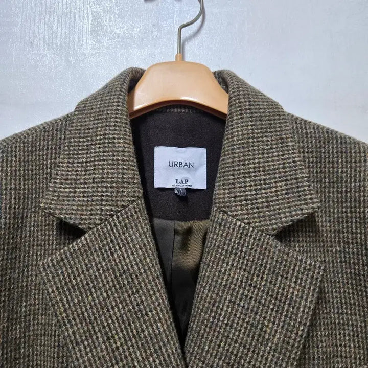 [BUNJANG] LAP Wool Blend Checkered Boxy Fit Semi-Double Jacket S / LAP 울혼방 체크 박시핏 세미 더블쟈켓 S