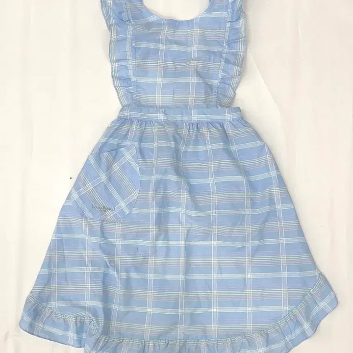 [BUNJANG] Vintage Sawako Layered Check Apron / 일본빈티지 사와코깔 레이어드 체크 러블리 앞치마 작업실 카페 공방추천