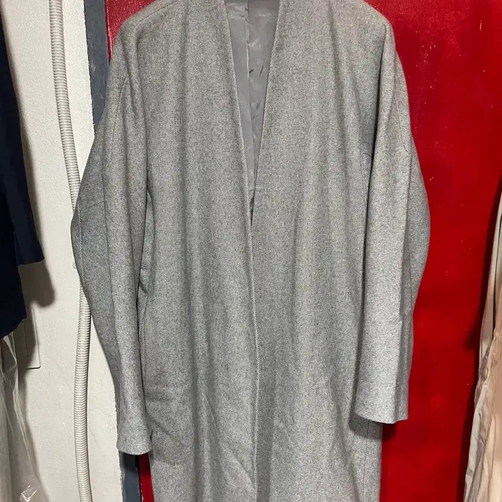 [BUNJANG] System Homme Collarless Coat Jacket / 시스템옴므 카라리스 코트 자켓