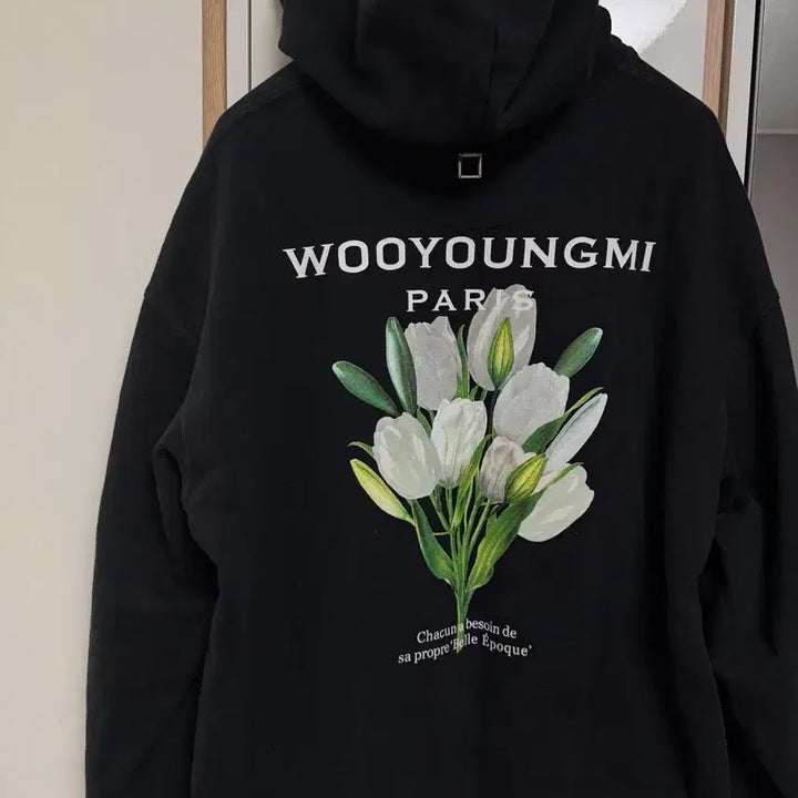 [BUNJANG] WooYoungMi Tulip Hoodie Black Size 48 / 우영미 튤립 후드티 48사이즈 블랙