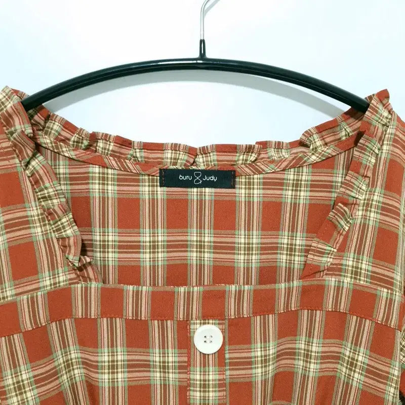 [BUNJANG] Burun &amp; Judy Checkered Dress / 부루앤쥬디 체크 원피스 F_S0638