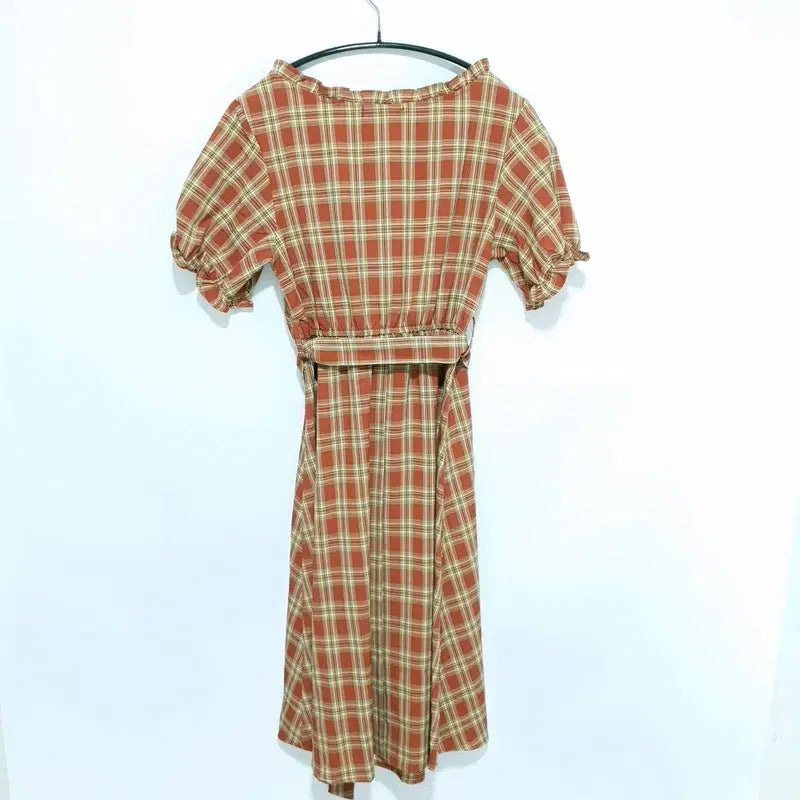 [BUNJANG] Burun &amp; Judy Checkered Dress / 부루앤쥬디 체크 원피스 F_S0638