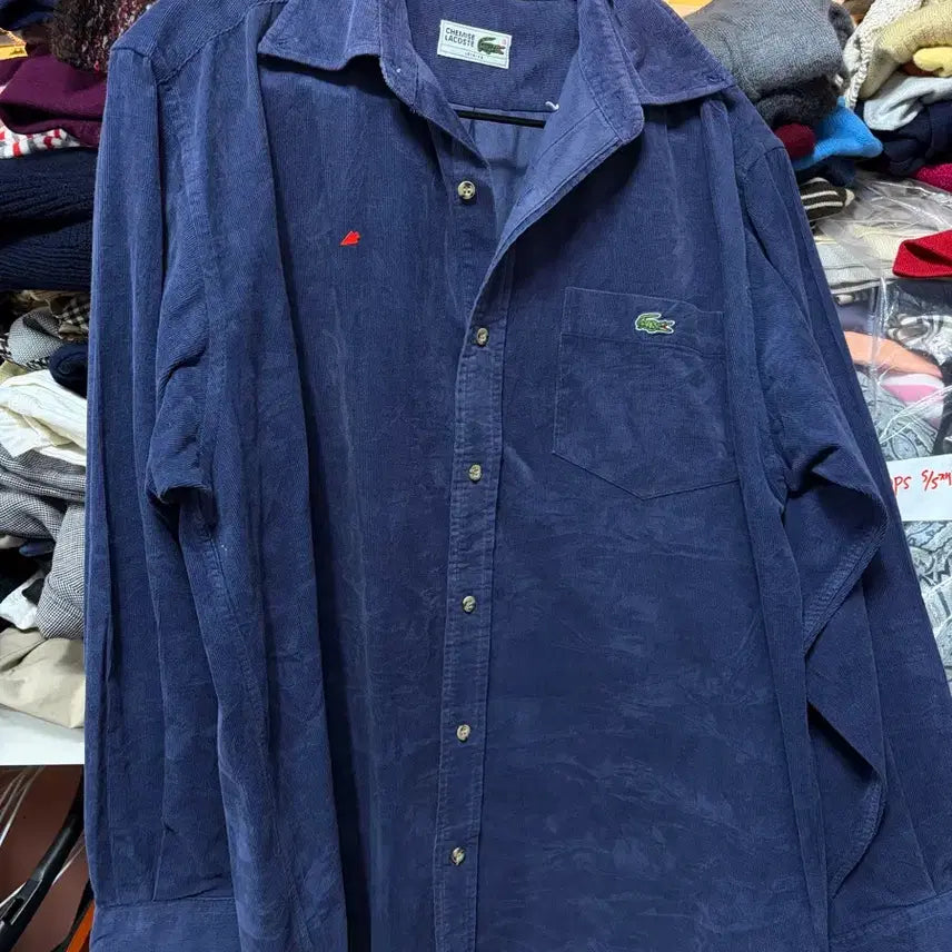 [BUNJANG] Lacoste Corduroy Shirt / 라코스테 코듀로이셔츠