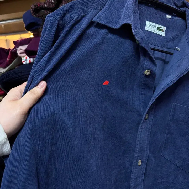 [BUNJANG] Lacoste Corduroy Shirt / 라코스테 코듀로이셔츠