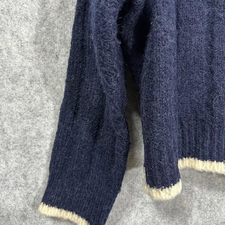[BUNJANG] Grove Navy Colorblock Knit Sweater / 그로브 네이비 카라 니트 Grove
